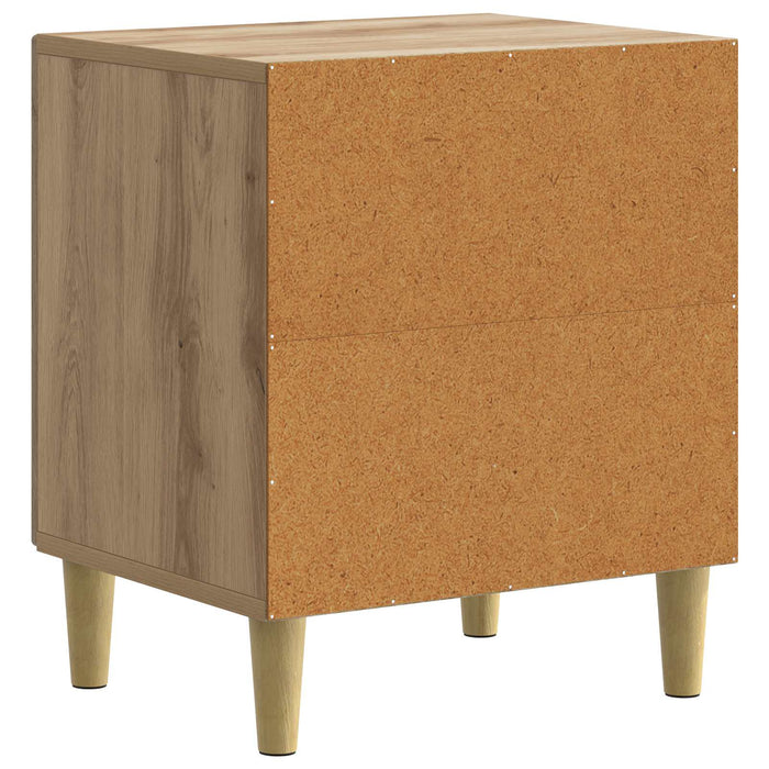Dulap de noapte 2 pcs Stejar Artizanal 43 x 34,5 x 50 cm - WALTI WALTI