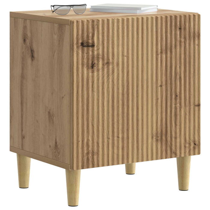 Dulap de noapte 2 pcs Stejar Artizanal 43 x 34,5 x 50 cm - WALTI WALTI