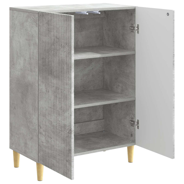 Bufet Gri Beton 66 x 34,5 x 90 cm Lemn prelucrat - WALTI WALTI