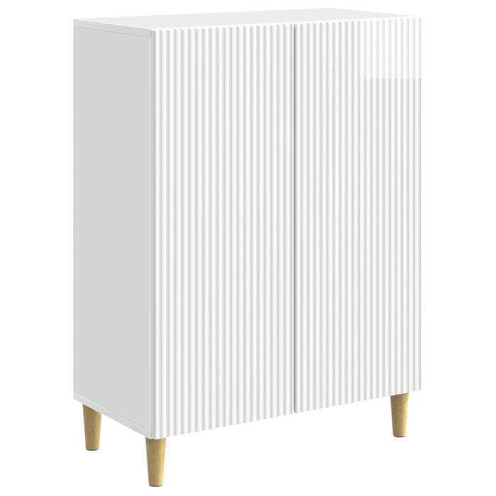 Bufet Alb foarte lucios 66 x 34,5 x 90 cm Lemn prelucrat - WALTI WALTI