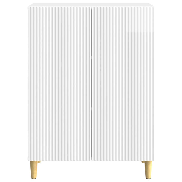 Bufet Alb foarte lucios 66 x 34,5 x 90 cm Lemn prelucrat - WALTI WALTI