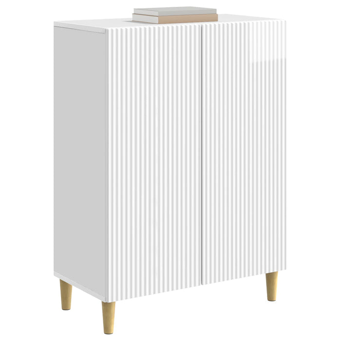 Bufet Alb foarte lucios 66 x 34,5 x 90 cm Lemn prelucrat - WALTI WALTI