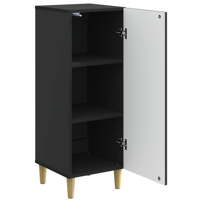 Bufet Negru 33 x 34,5 x 90 cm Lemn prelucrat - WALTI WALTI