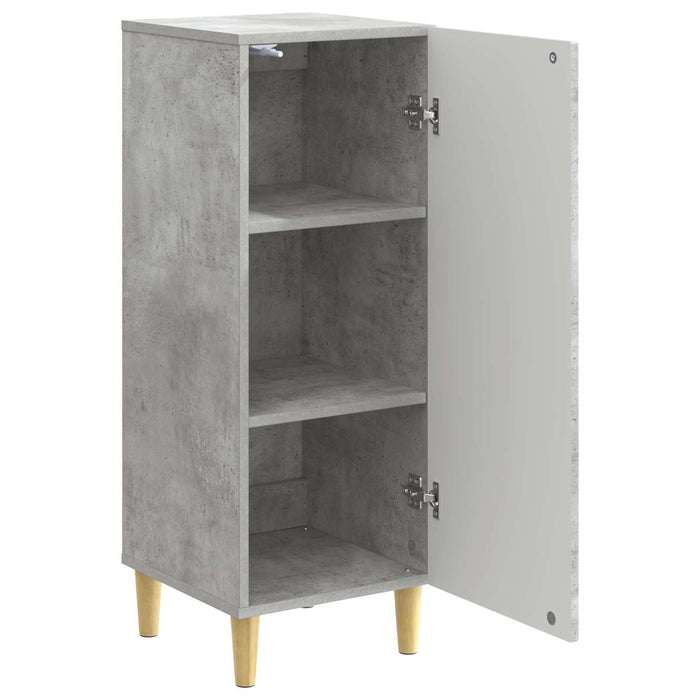 Bufet Gri Beton 33 x 34,5 x 90 cm Lemn prelucrat - WALTI WALTI