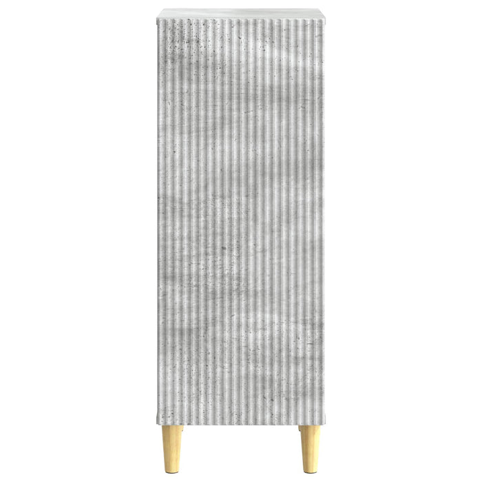 Bufet Gri Beton 33 x 34,5 x 90 cm Lemn prelucrat - WALTI WALTI