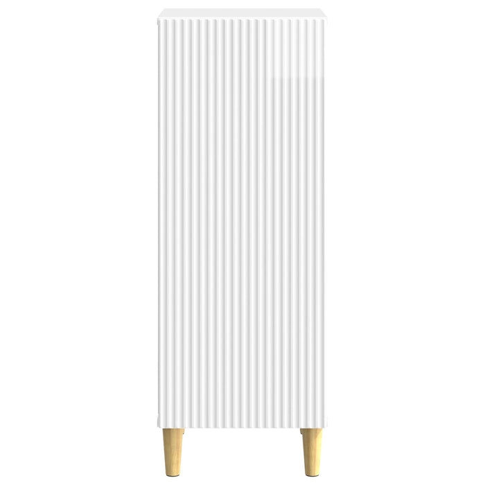 Bufet Alb foarte lucios 33 x 34,5 x 90 cm Lemn prelucrat - WALTI WALTI