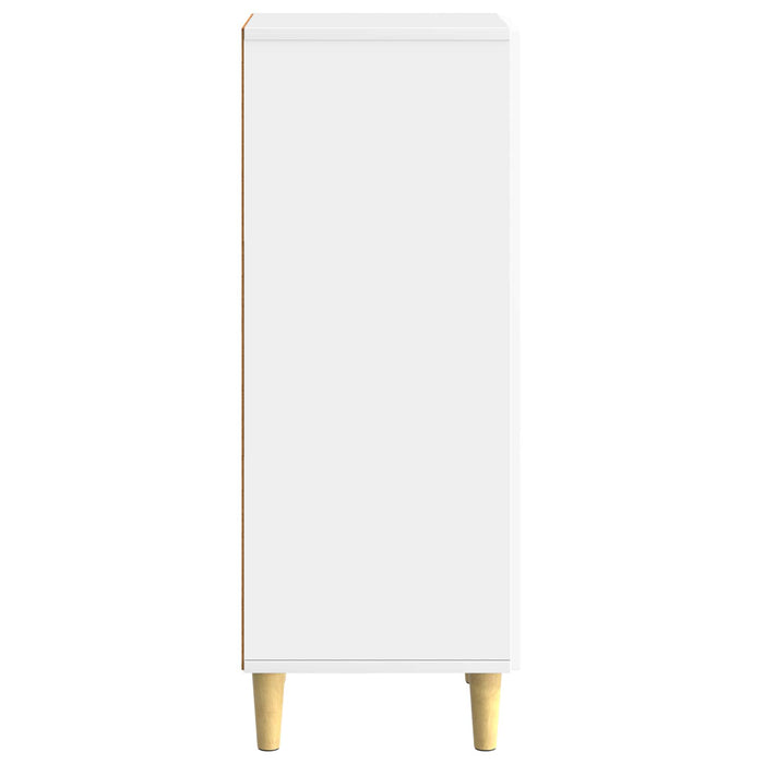 Bufet Alb foarte lucios 33 x 34,5 x 90 cm Lemn prelucrat - WALTI WALTI