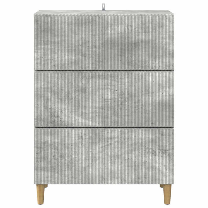 Dulap cu sertare Gri Beton 66 x 34,5 x 90 cm Lemn prelucrat - WALTI WALTI