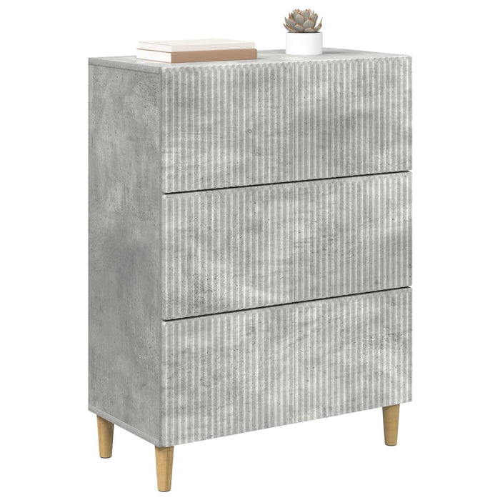 Dulap cu sertare Gri Beton 66 x 34,5 x 90 cm Lemn prelucrat - WALTI WALTI