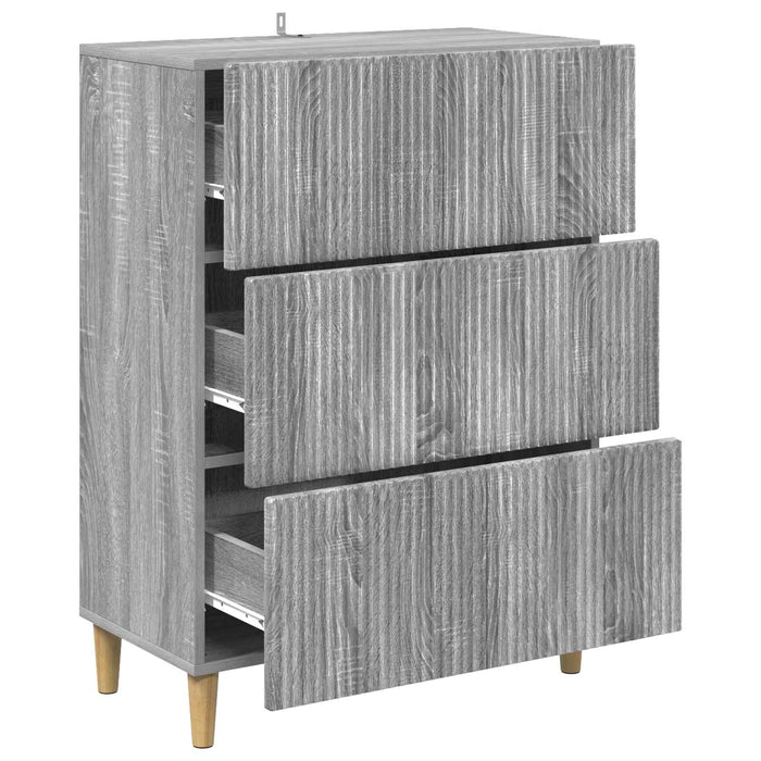 Dulap cu sertare Sonoma gri 66 x 34,5 x 90 cm Lemn prelucrat - WALTI WALTI