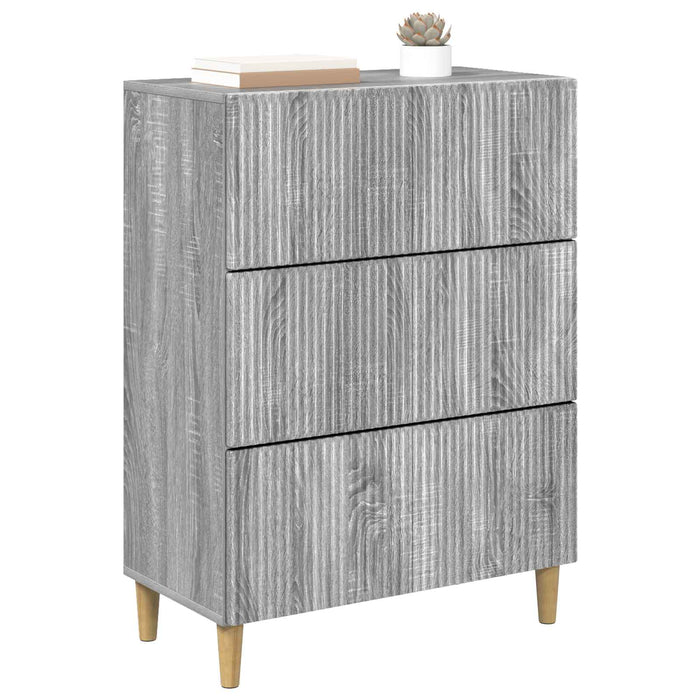 Dulap cu sertare Sonoma gri 66 x 34,5 x 90 cm Lemn prelucrat - WALTI WALTI