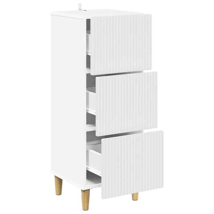 Dulap cu sertare Alb 33 x 34,5 x 90 cm Lemn prelucrat WALTI