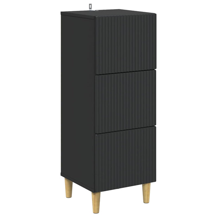 Dulap cu sertare Negru 33 x 34,5 x 90 cm Lemn prelucrat - WALTI WALTI