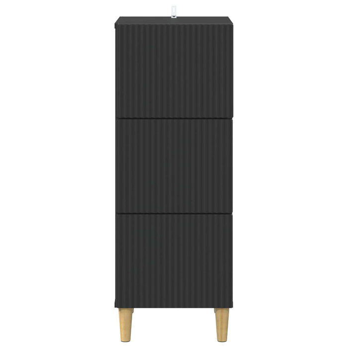 Dulap cu sertare Negru 33 x 34,5 x 90 cm Lemn prelucrat - WALTI WALTI