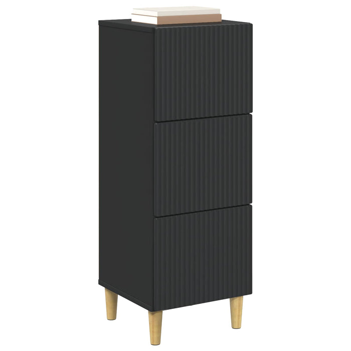 Dulap cu sertare Negru 33 x 34,5 x 90 cm Lemn prelucrat - WALTI WALTI