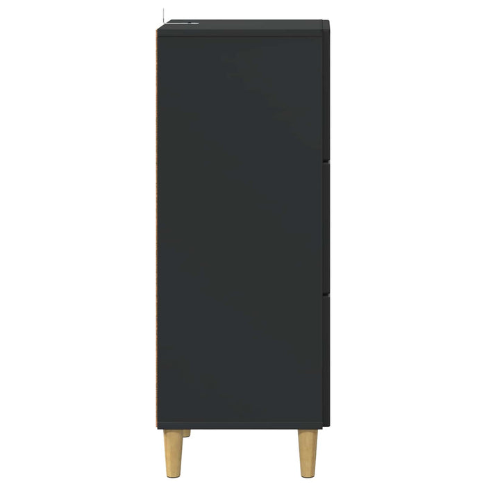 Dulap cu sertare Negru 33 x 34,5 x 90 cm Lemn prelucrat - WALTI WALTI