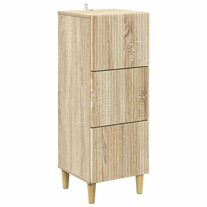 Dulap cu sertare Stejar Sonoma 33 x 34,5 x 90 cm Lemn prelucrat - WALTI WALTI