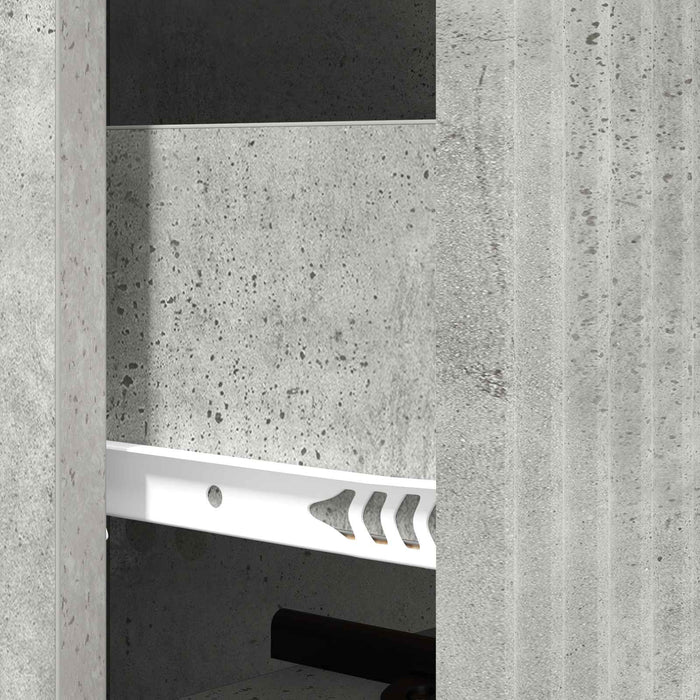 Dulap cu sertare Gri Beton 33 x 34,5 x 90 cm Lemn prelucrat - WALTI WALTI