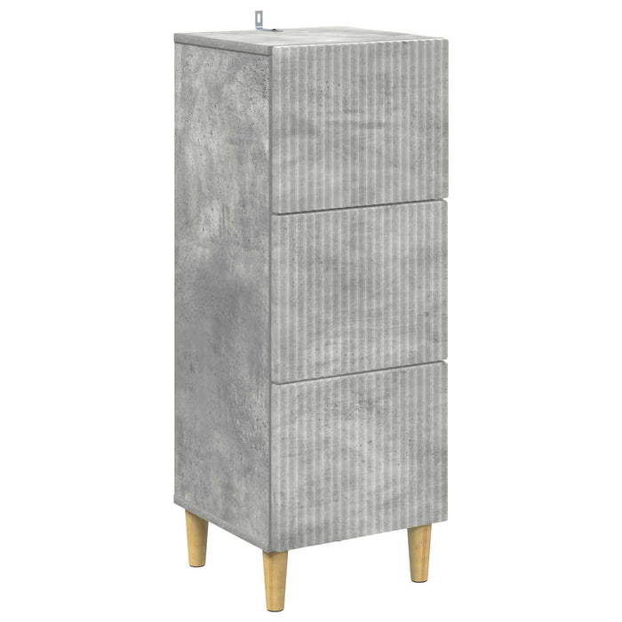 Dulap cu sertare Gri Beton 33 x 34,5 x 90 cm Lemn prelucrat - WALTI WALTI