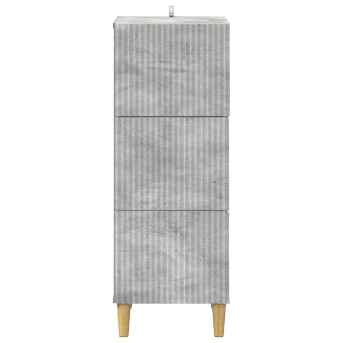 Dulap cu sertare Gri Beton 33 x 34,5 x 90 cm Lemn prelucrat - WALTI WALTI