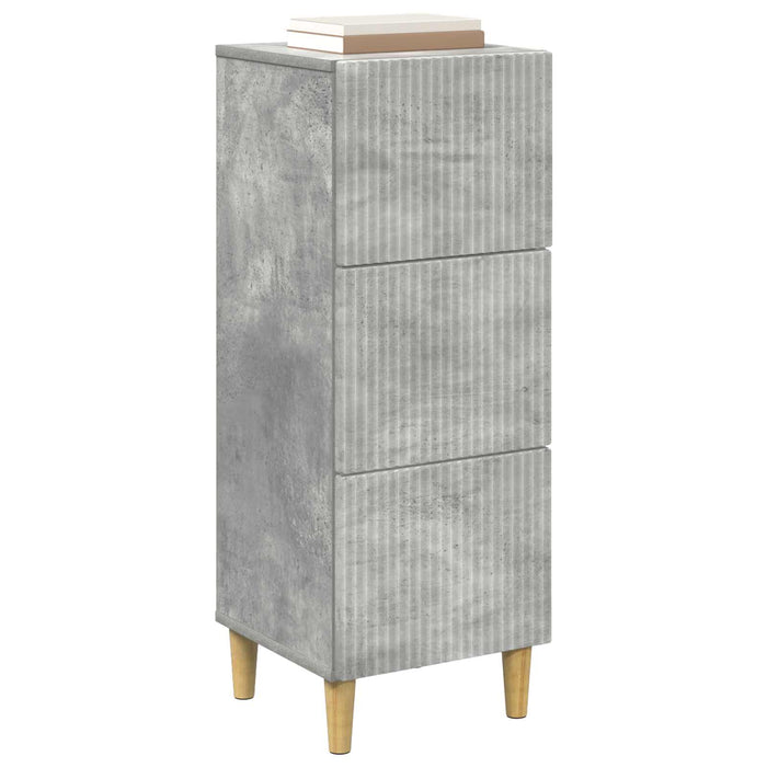 Dulap cu sertare Gri Beton 33 x 34,5 x 90 cm Lemn prelucrat - WALTI WALTI