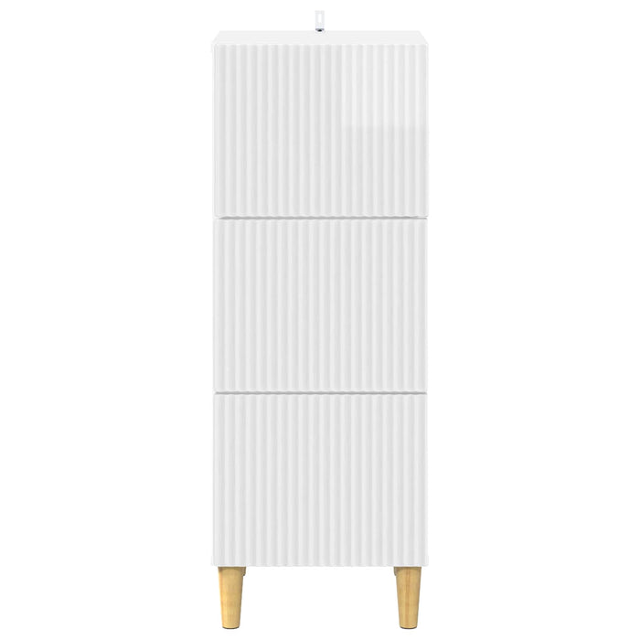 Dulap cu sertare Alb foarte lucios 33 x 34,5 x 90 cm - WALTI WALTI