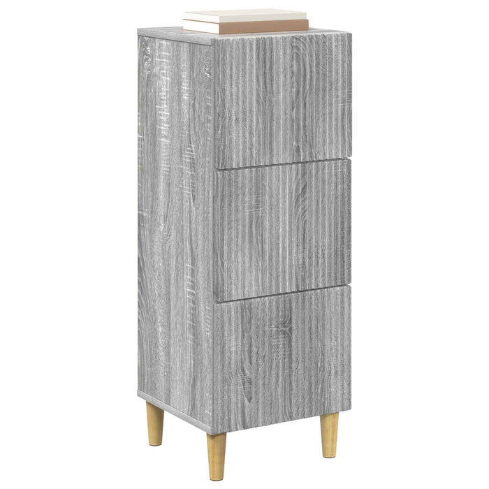 Dulap cu sertare Sonoma gri 33 x 34,5 x 90 cm Lemn prelucrat - WALTI WALTI