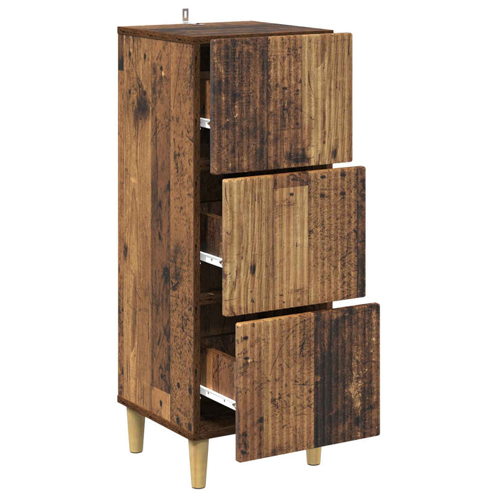 Dulap cu sertare Lemn vechi 33 x 34,5 x 90 cm Lemn prelucrat - WALTI WALTI