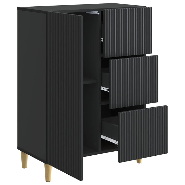 Bufet cu sertar Negru 66 x 34,5 x 90 cm Lemn prelucrat - WALTI WALTI