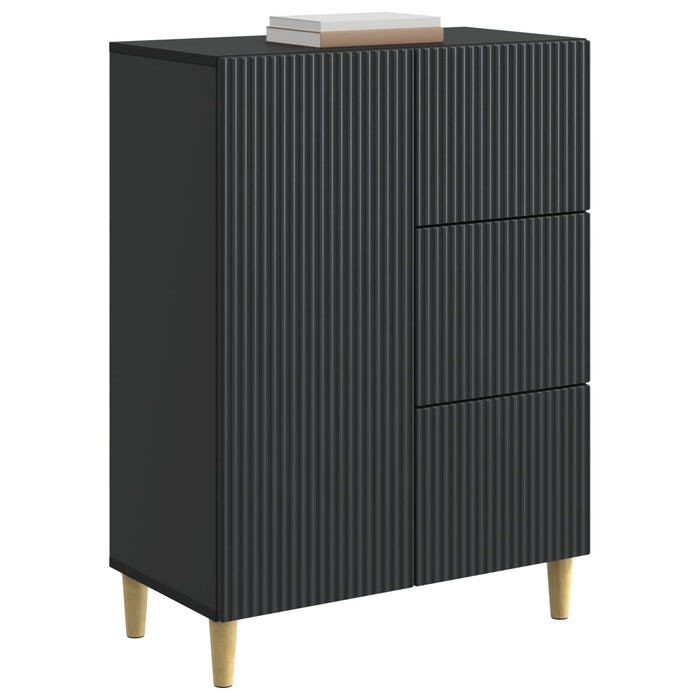 Bufet cu sertar Negru 66 x 34,5 x 90 cm Lemn prelucrat - WALTI WALTI