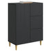 Bufet cu sertar Negru 66 x 34,5 x 90 cm Lemn prelucrat - WALTI WALTI