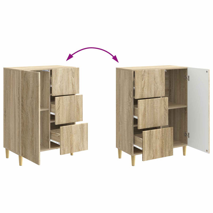Bufet cu sertar Stejar Sonoma 66 x 34,5 x 90 cm Lemn prelucrat - WALTI WALTI