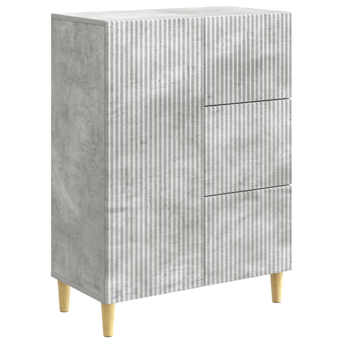 Bufet cu sertar Gri Beton 66 x 34,5 x 90 cm Lemn prelucrat - WALTI WALTI