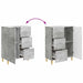 Bufet cu sertar Gri Beton 66 x 34,5 x 90 cm Lemn prelucrat - WALTI WALTI