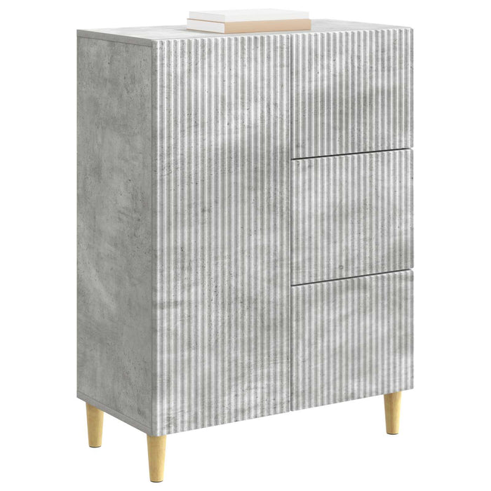 Bufet cu sertar Gri Beton 66 x 34,5 x 90 cm Lemn prelucrat - WALTI WALTI