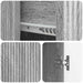 Bufet cu sertar Sonoma gri 66 x 34,5 x 90 cm Lemn prelucrat - WALTI WALTI