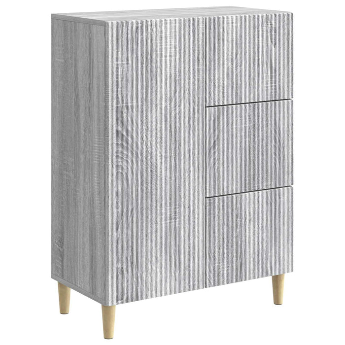 Bufet cu sertar Sonoma gri 66 x 34,5 x 90 cm Lemn prelucrat - WALTI WALTI