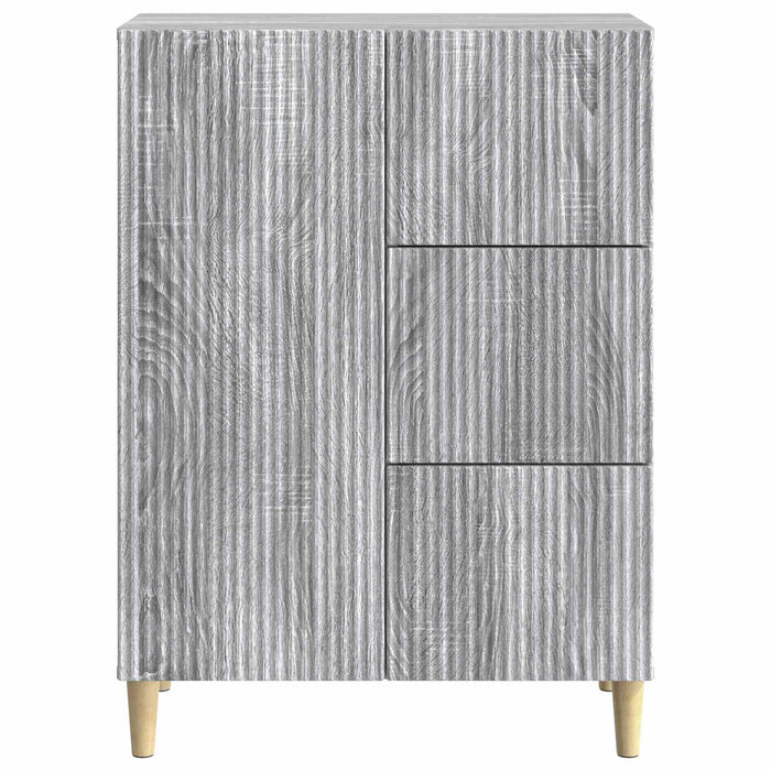 Bufet cu sertar Sonoma gri 66 x 34,5 x 90 cm Lemn prelucrat - WALTI WALTI