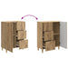 Bufet Stejar Artizanal 66 x 34,5 x 90 cm Lemn prelucrat - WALTI WALTI