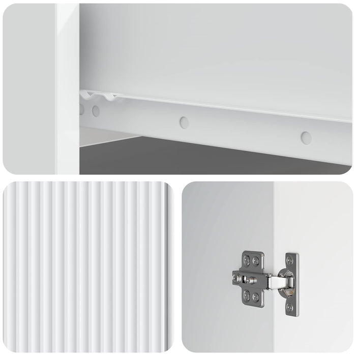 Bufet cu sertar Alb 66 x 34,5 x 90 cm Lemn prelucrat - WALTI WALTI