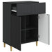 Bufet cu sertar Negru 66 x 34,5 x 90 cm Lemn prelucrat - WALTI WALTI