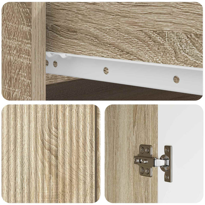 Bufet cu sertar Stejar Sonoma 66 x 34,5 x 90 cm Lemn prelucrat - WALTI WALTI