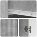 Bufet cu sertar Gri Beton 66 x 34,5 x 90 cm Lemn prelucrat - WALTI WALTI
