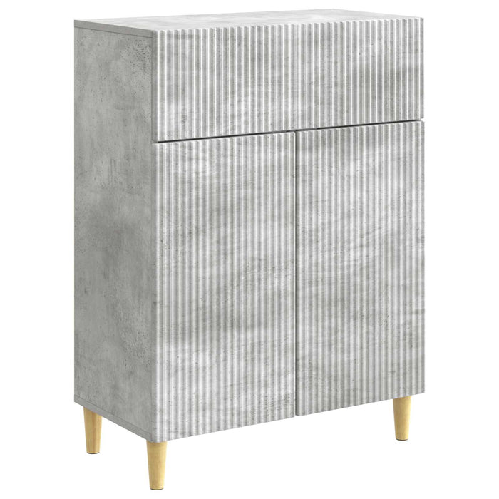 Bufet cu sertar Gri Beton 66 x 34,5 x 90 cm Lemn prelucrat - WALTI WALTI