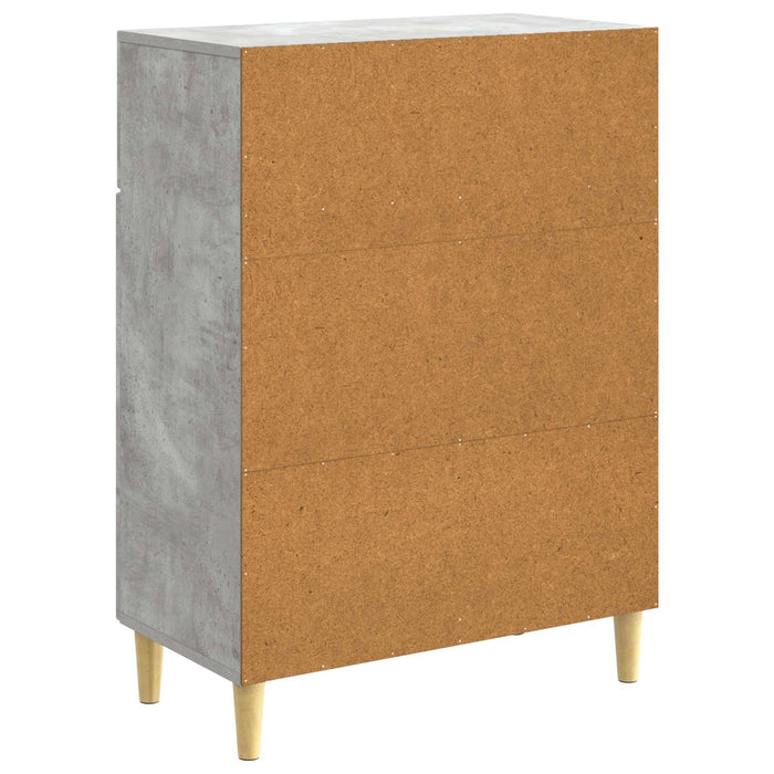 Bufet cu sertar Gri Beton 66 x 34,5 x 90 cm Lemn prelucrat - WALTI WALTI