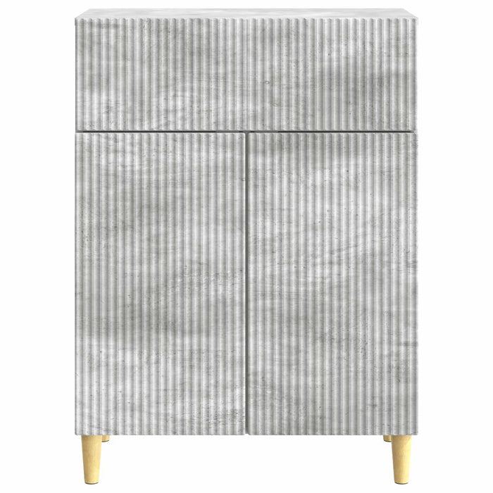 Bufet cu sertar Gri Beton 66 x 34,5 x 90 cm Lemn prelucrat - WALTI WALTI