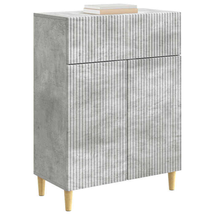 Bufet cu sertar Gri Beton 66 x 34,5 x 90 cm Lemn prelucrat - WALTI WALTI