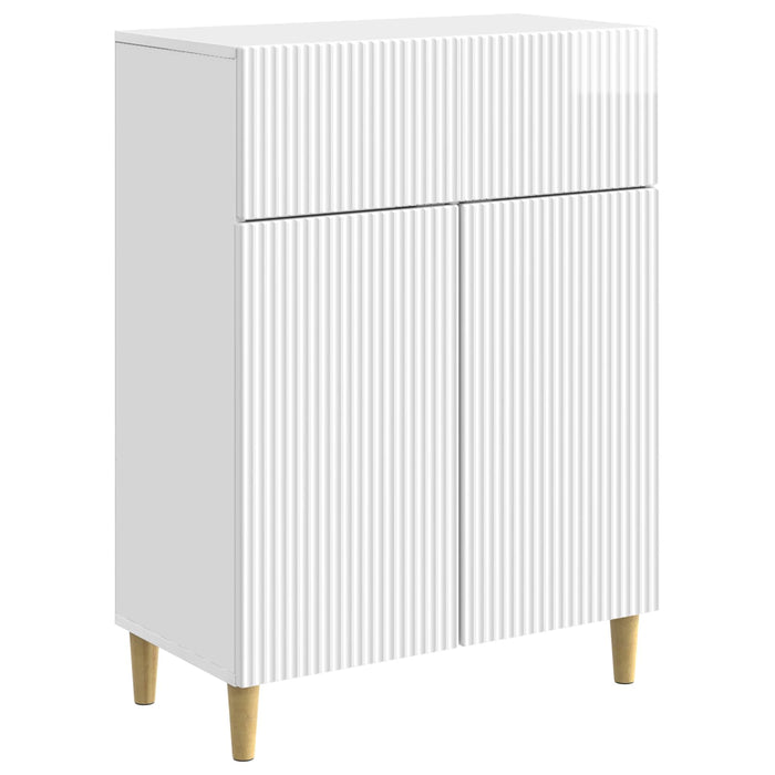Bufet Alb foarte lucios 66 x 34,5 x 90 cm Lemn prelucrat - WALTI WALTI