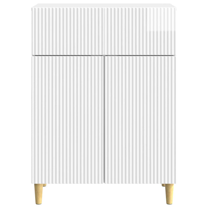 Bufet Alb foarte lucios 66 x 34,5 x 90 cm Lemn prelucrat - WALTI WALTI