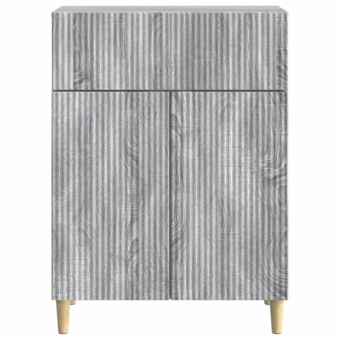 Bufet cu sertar Sonoma gri 66 x 34,5 x 90 cm Lemn prelucrat - WALTI WALTI